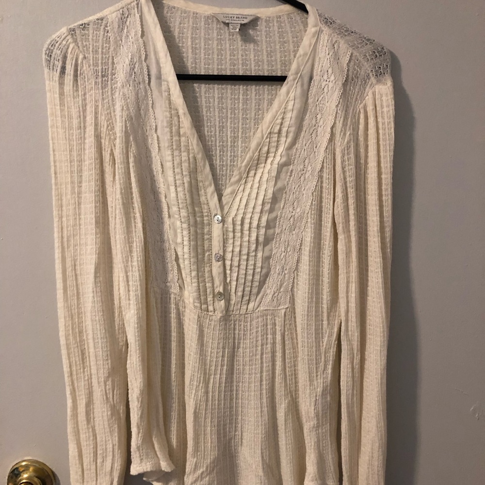 Lucky Brand long sleeve bohemian shirt